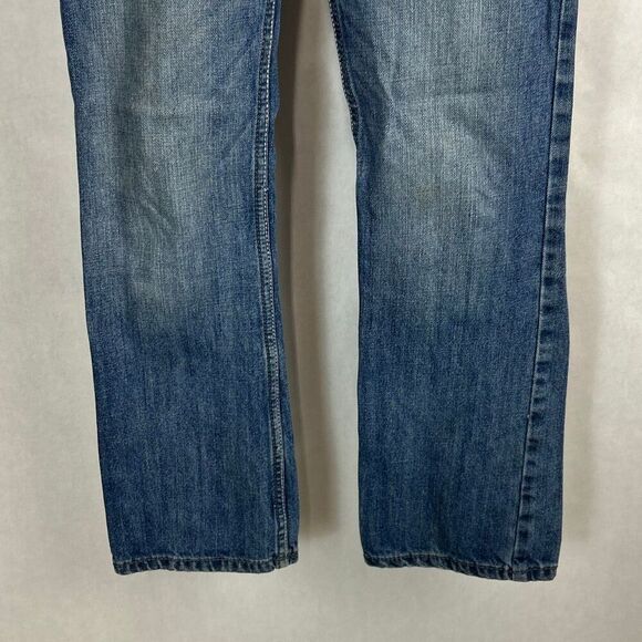 Wrangler 20X Denim Blue Jeans Boys Sz 12 Slim Adjustable Waist - Picture 3 of 8